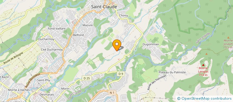 localisation de l'entreprise MONSIEUR GERARD BEAUVUE à SAINT-CLAUDE