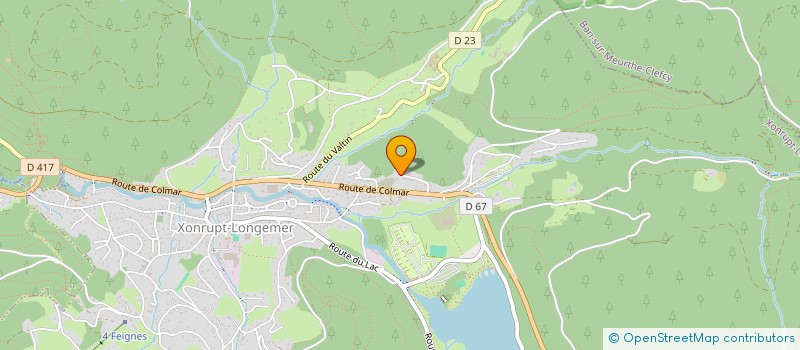 localisation de l'entreprise MONSIEUR GERARD BEDEZ  XONRUPT-LONGEMER