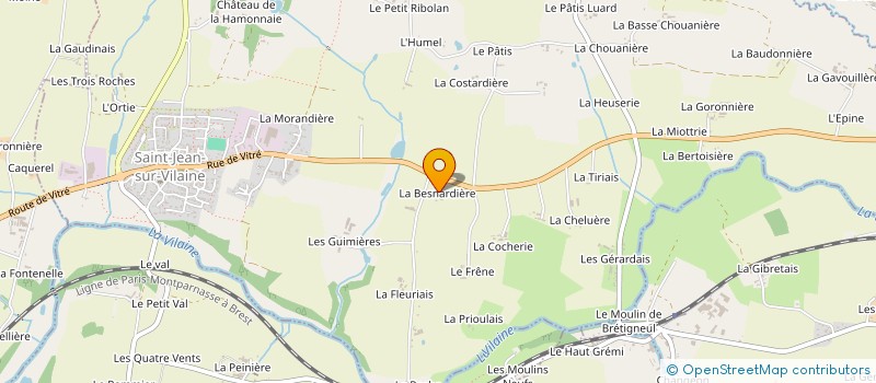 localisation de l'entreprise MONSIEUR GERARD BEDIER à SAINT-JEAN-SUR-VILAINE