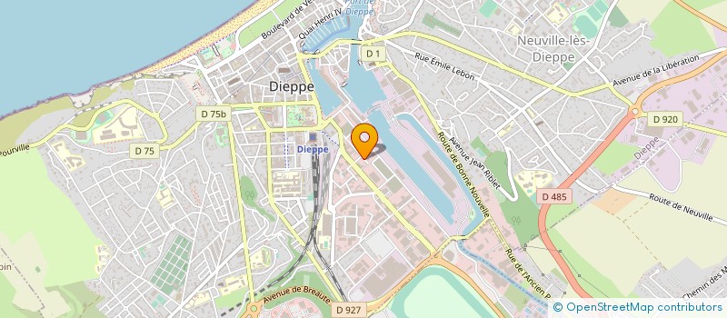 localisation de l'entreprise MONSIEUR GERARD BEDU  DIEPPE