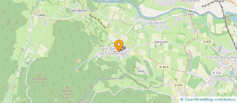 localisation de l'entreprise MONSIEUR GERARD BEGNI  SAINT-BERTRAND-DE-COMMINGES