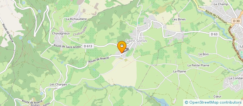 localisation de l'entreprise MONSIEUR GERARD BEGNIER  CHABANIERE