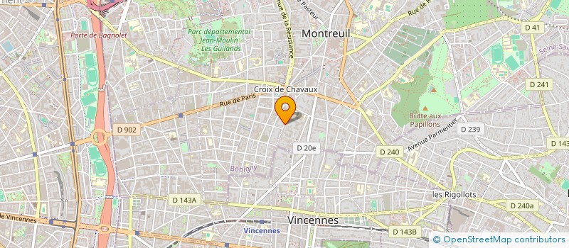 localisation de l'entreprise MONSIEUR GERARD BEGUE à MONTREUIL