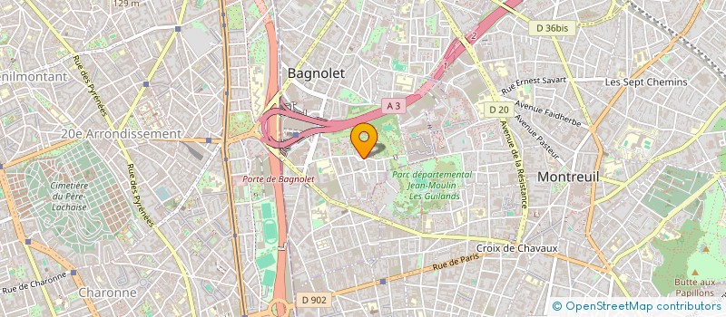localisation de l'entreprise MONSIEUR GERARD BELHASSEN à BAGNOLET