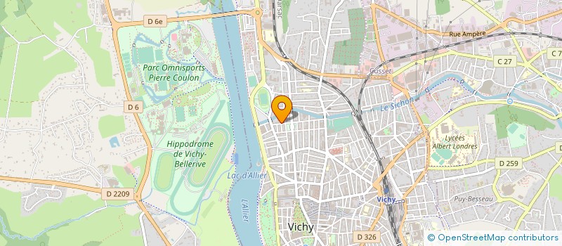 localisation de l'entreprise MONSIEUR GERARD BELIN à VICHY