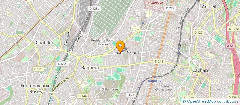 localisation de l'entreprise MONSIEUR GERARD BELLAICHE à BAGNEUX