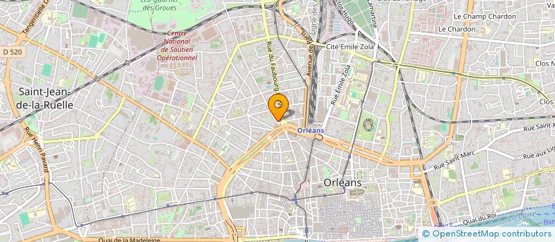 localisation de l'entreprise MONSIEUR GERARD BELLIER à ORLEANS