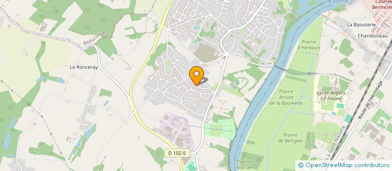 localisation de l'entreprise MONSIEUR GERARD BENIER  BOUCHEMAINE