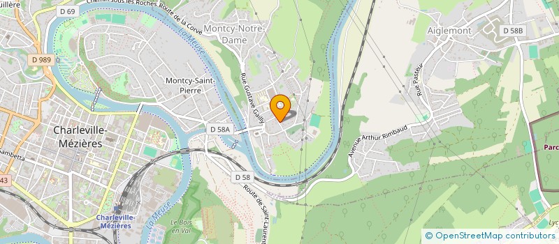 localisation de l'entreprise MONSIEUR GERARD BERGER  MONTCY-NOTRE-DAME