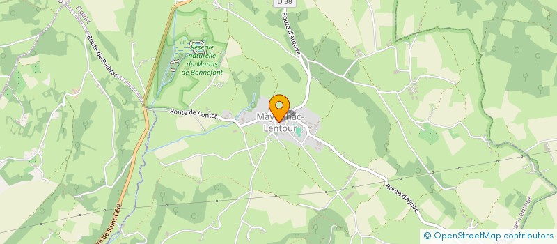 localisation de l'entreprise MONSIEUR GERARD BERGOUNIOUX  MAYRINHAC-LENTOUR