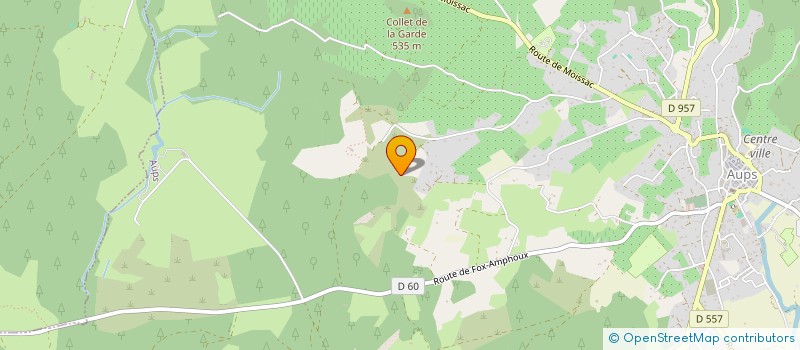 localisation de l'entreprise MONSIEUR GERARD BERNARD  AUPS