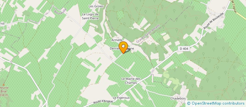 localisation de l'entreprise MONSIEUR GERARD BERNARD à ANGEAC-CHARENTE