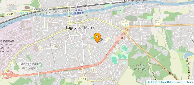 localisation de l'entreprise MONSIEUR GERARD BERNIER  LAGNY-SUR-MARNE