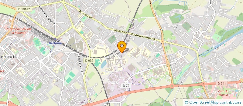 localisation de l'entreprise MONSIEUR GERARD BERTELOOT  BETHUNE