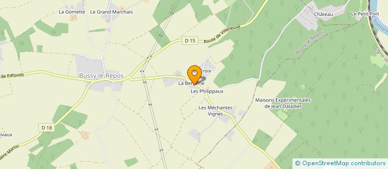 localisation de l'entreprise MONSIEUR GERARD BERTRAND  BUSSY-LE-REPOS