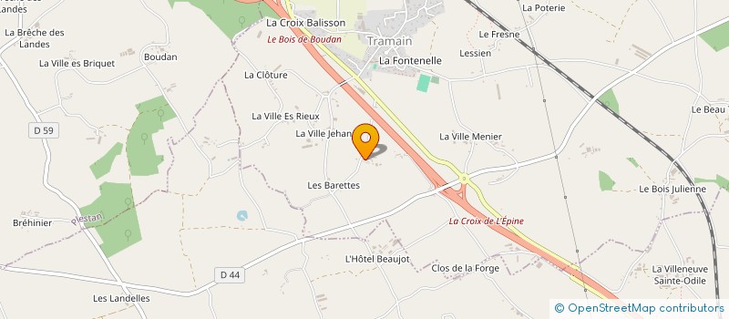 localisation de l'entreprise MONSIEUR GERARD BERTRAND  TRAMAIN