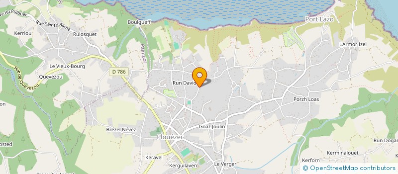 localisation de l'entreprise MONSIEUR GERARD BERTRAND  PLOUEZEC