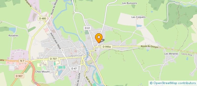 localisation de l'entreprise MONSIEUR GERARD BERTRAND à LAPALISSE