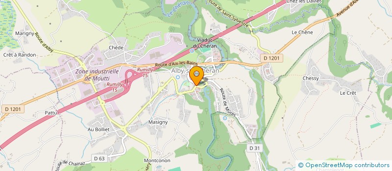 localisation de l'entreprise MONSIEUR GERARD BESLAY  ALBY-SUR-CHERAN