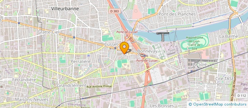 localisation de l'entreprise MONSIEUR GERARD BESTEL à VILLEURBANNE