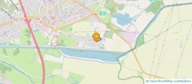 localisation de l'entreprise MONSIEUR GERARD BIDET  LES PONTS-DE-CE