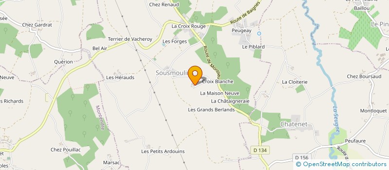 localisation de l'entreprise MONSIEUR GERARD BIJOU  SOUSMOULINS