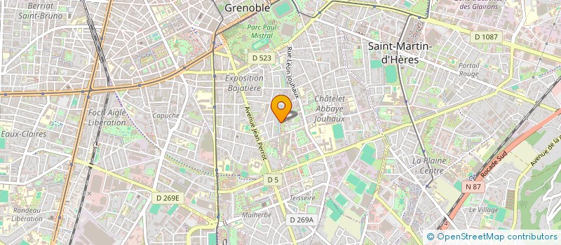 localisation de l'entreprise MONSIEUR GERARD BILLARD  GRENOBLE