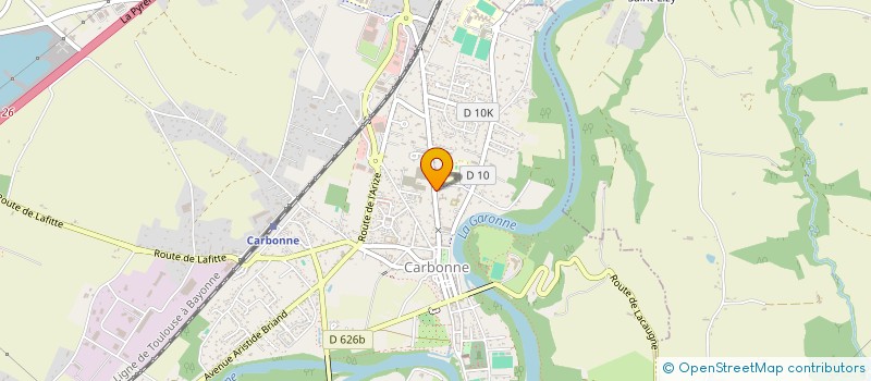 localisation de l'entreprise MONSIEUR GERARD BILLERES  CARBONNE