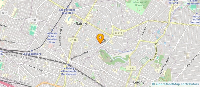 localisation de l'entreprise MONSIEUR GERARD BINAUX  LE RAINCY