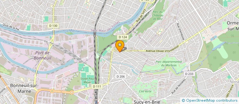 localisation de l'entreprise MONSIEUR GERARD BINISTI  SUCY-EN-BRIE