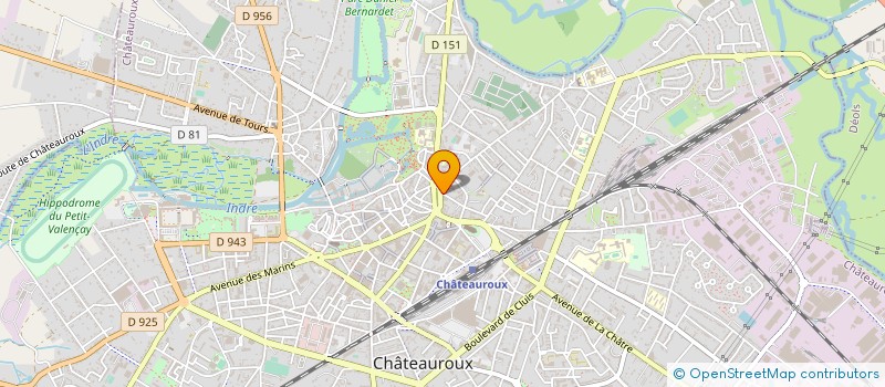 localisation de l'entreprise MONSIEUR GERARD BITTARD DU CLUZEAU à CHATEAUROUX