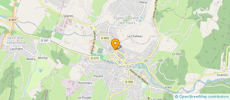 localisation de l'entreprise MONSIEUR GERARD BIZAT à SAINT-CERE