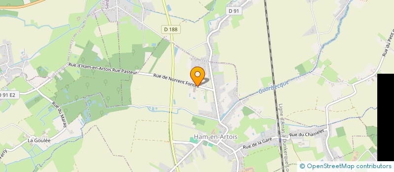 localisation de l'entreprise MONSIEUR GERARD BIZET  HAM-EN-ARTOIS