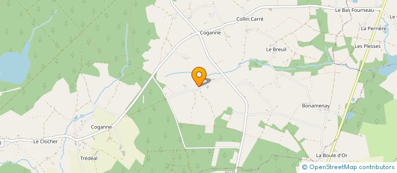 localisation de l'entreprise MONSIEUR GERARD BLAIN  PAIMPONT