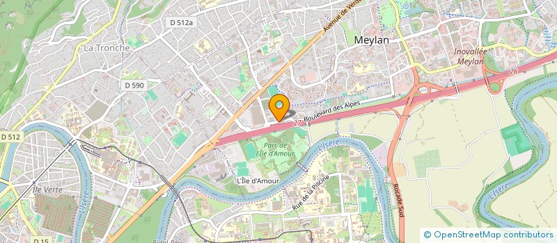 localisation de l'entreprise MONSIEUR GERARD BLANC  MEYLAN