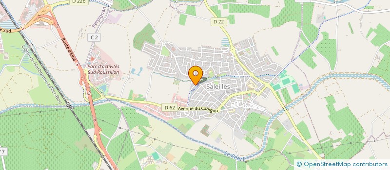 localisation de l'entreprise MONSIEUR GERARD BLANC  SALEILLES