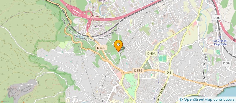 localisation de l'entreprise MONSIEUR GERARD BLANC à LA CIOTAT
