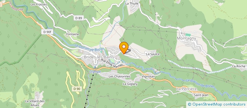 localisation de l'entreprise MONSIEUR GERARD BLANC-TAILLEUR à BRIDES-LES-BAINS