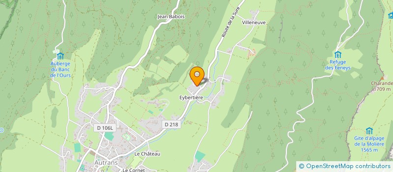 localisation de l'entreprise MONSIEUR GERARD BLANDENET  AUTRANS-MEAUDRE EN VERCORS