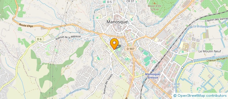 localisation de l'entreprise MONSIEUR GERARD BLANDIN à MANOSQUE