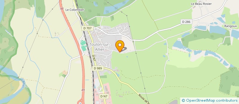 localisation de l'entreprise MONSIEUR GERARD BLAUWART  TOULON-SUR-ALLIER