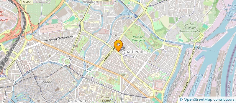 localisation de l'entreprise MONSIEUR GERARD BLOCH  STRASBOURG