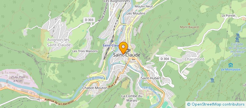 localisation de l'entreprise MONSIEUR GERARD BOGENEZ à SAINT-CLAUDE