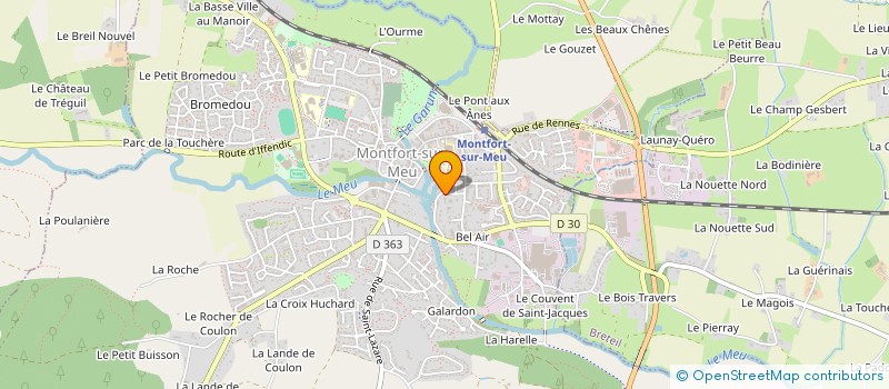 localisation de l'entreprise MONSIEUR GERARD BOHUON  MONTFORT-SUR-MEU