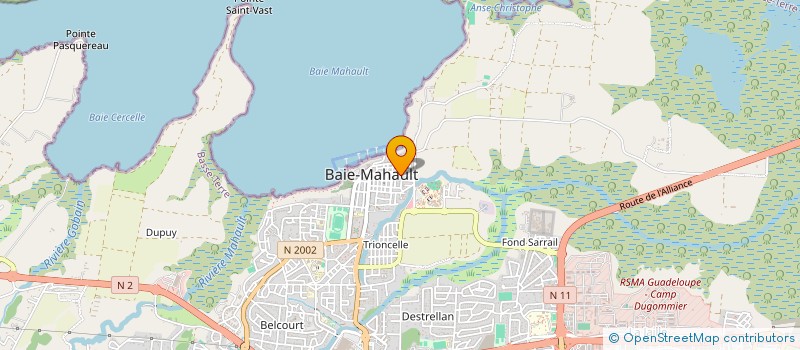 localisation de l'entreprise MONSIEUR GERARD BOIGRIS  BAIE-MAHAULT