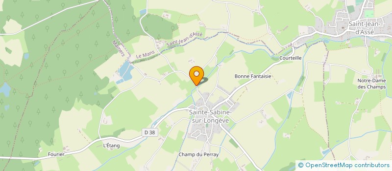 localisation de l'entreprise MONSIEUR GERARD BONDU  JOUE L'ABBE