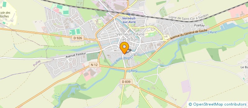 localisation de l'entreprise MONSIEUR GERARD BONTE  VERNEUIL D'AVRE ET D'ITON