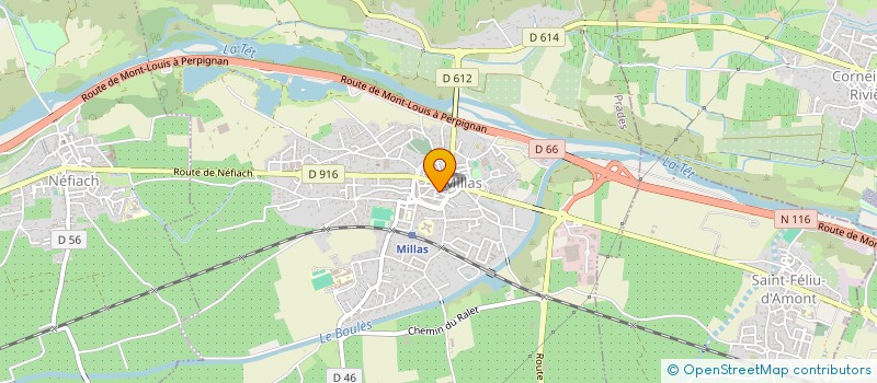 localisation de l'entreprise MONSIEUR GERARD BONTOUX  MILLAS