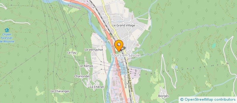 localisation de l'entreprise MONSIEUR GERARD BONVIN  TOURS-EN-SAVOIE