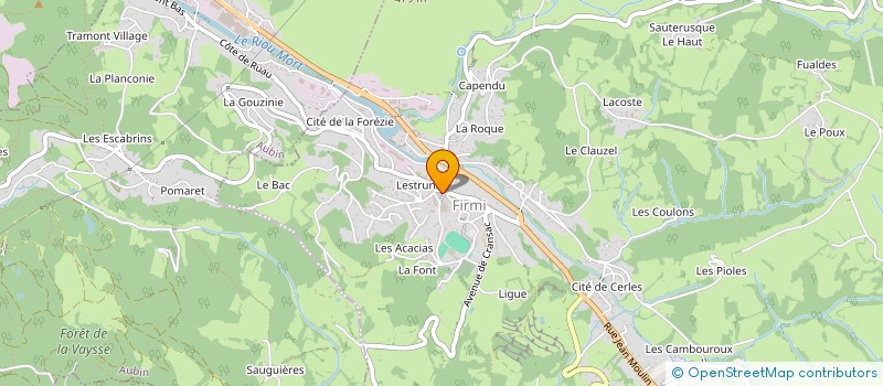 localisation de l'entreprise MONSIEUR GERARD BORIES  FIRMI